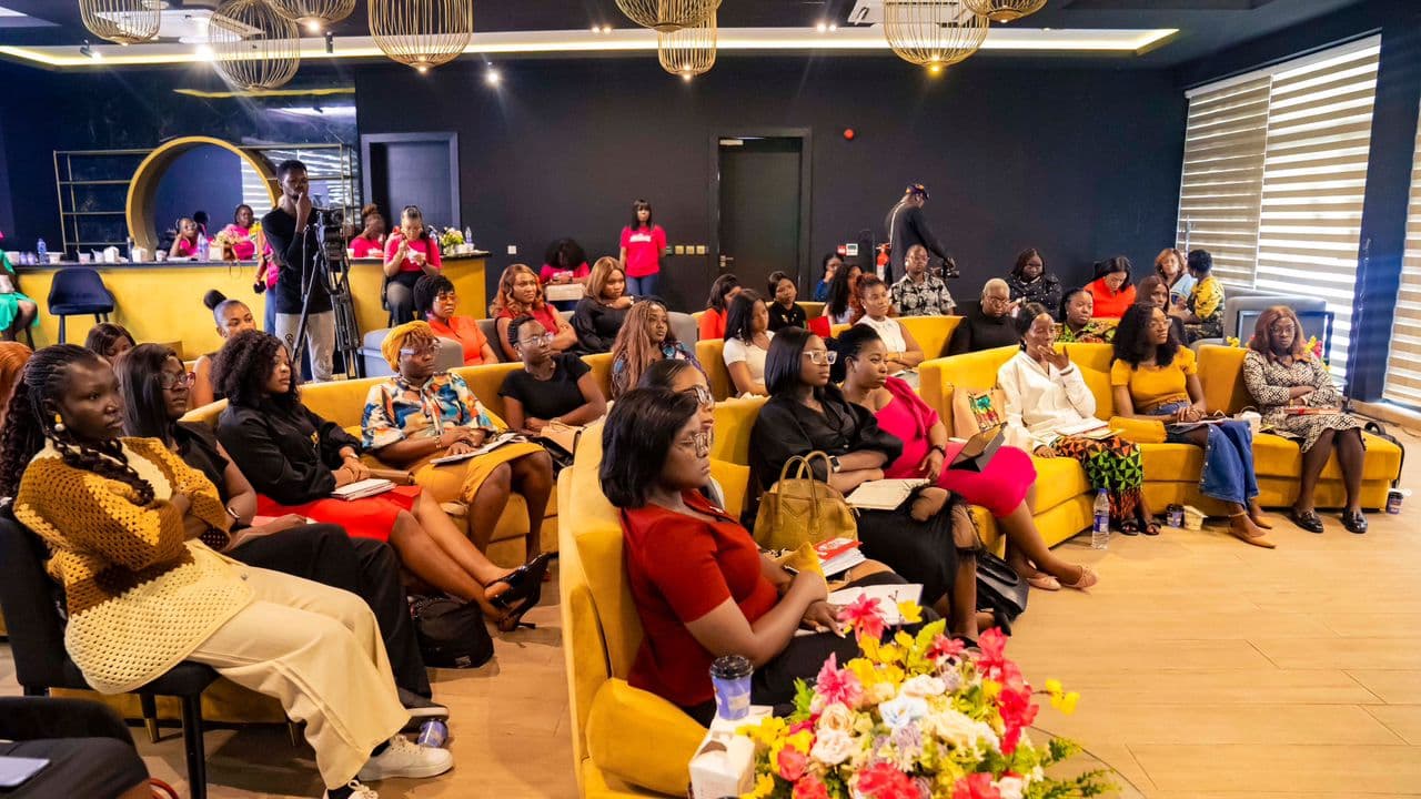 Attendees seated at the Bloom Conversations cohort 2 gathering